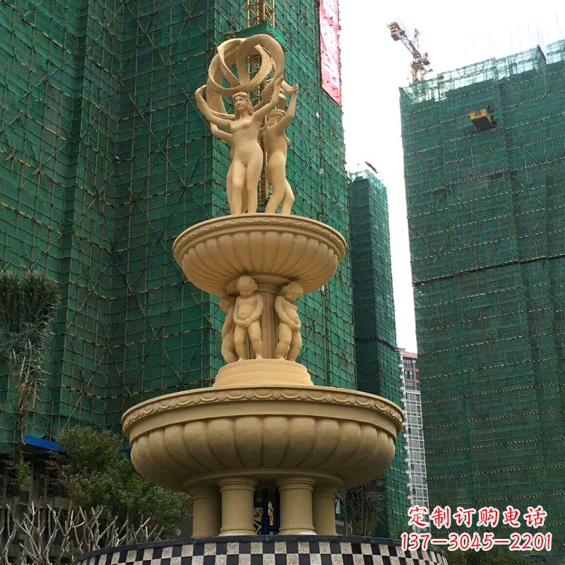 上海小区大型欧式人物景观喷泉