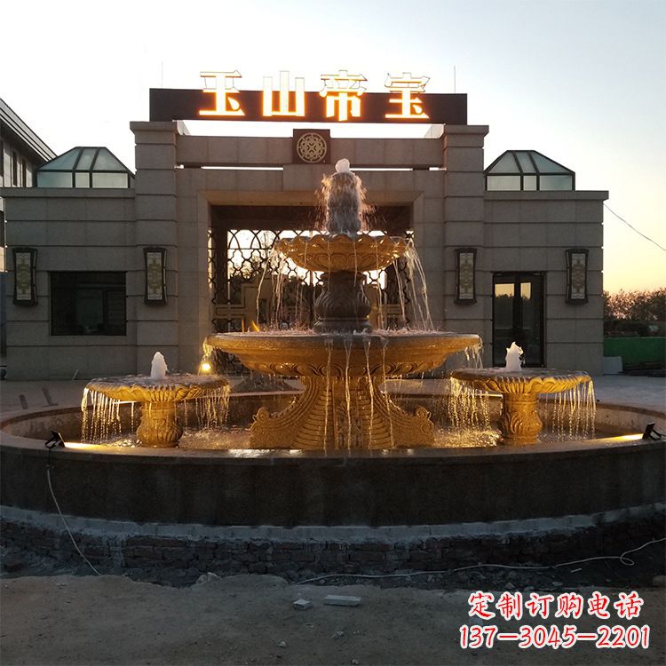 上海小区广场欧式水景石雕喷泉