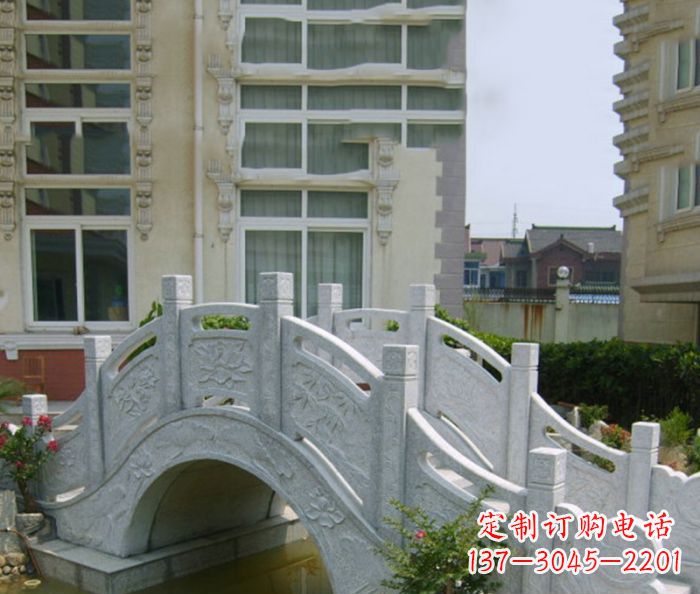 上海小区景观大理石拱桥 (2)