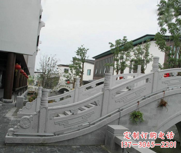 上海小区景观大理石拱桥