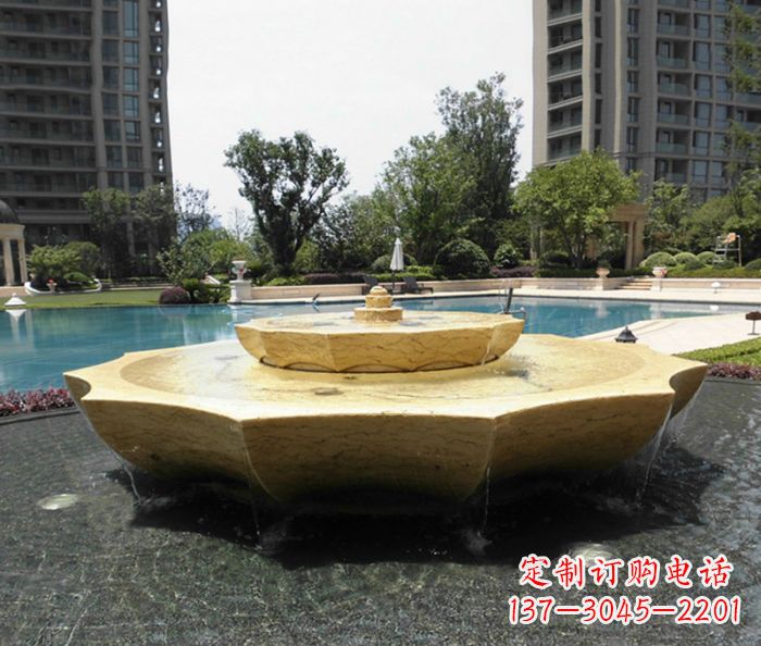 上海小区景观大理石喷泉石雕 (6)