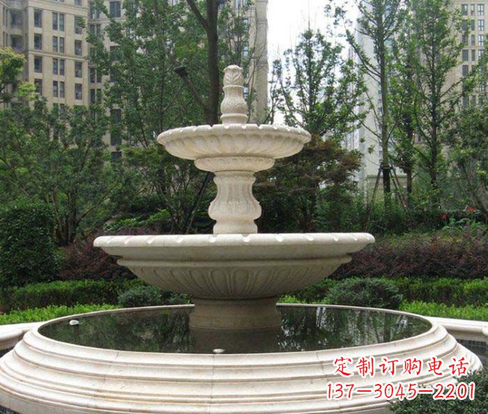 上海小区景观欧式喷泉石雕 (2)