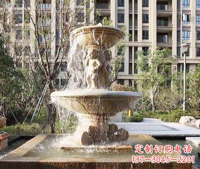 上海小区景观欧式喷泉石雕 (3)