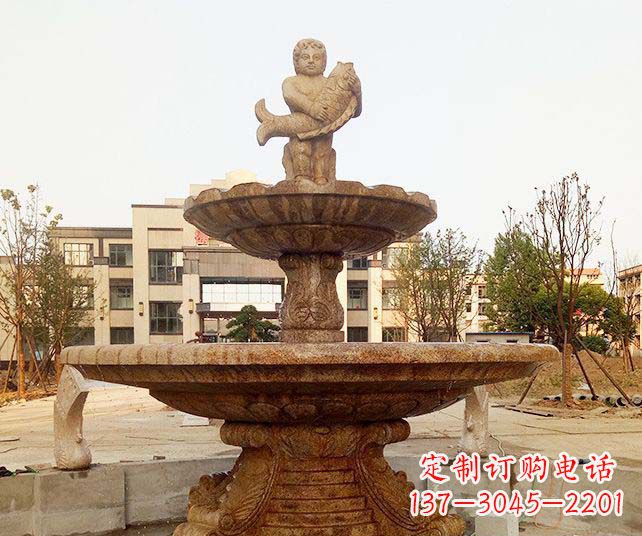 上海小区景观欧式喷泉石雕