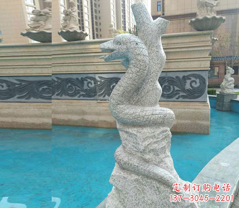上海小区十二生肖雕塑动物石雕