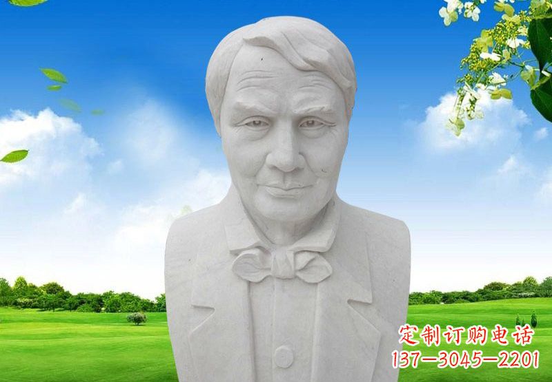上海校园大理石爱迪生头像