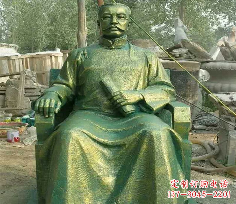 上海校园名人李大钊铜雕