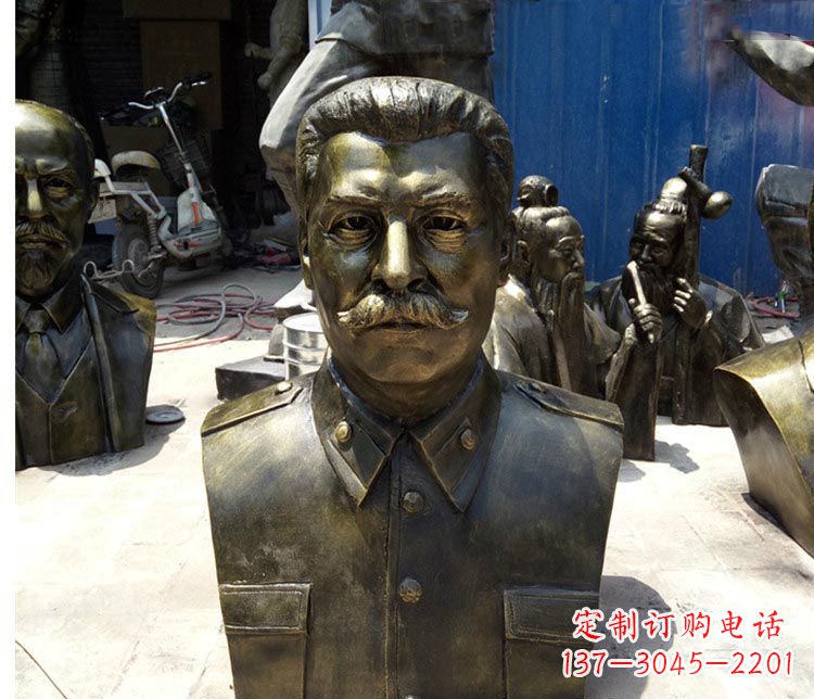 上海校园名人斯大林胸像铜雕