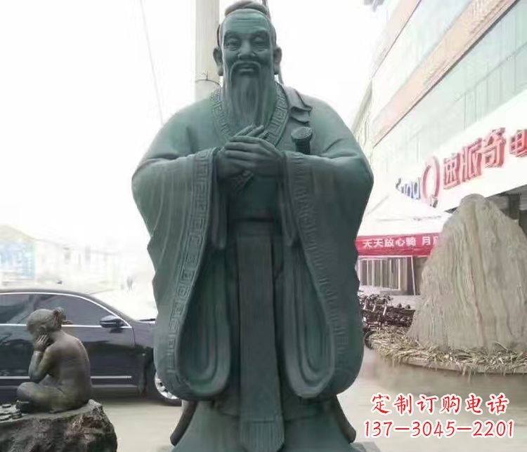 上海校园人物孔子行教像