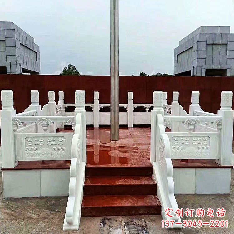 上海学校石雕升旗台