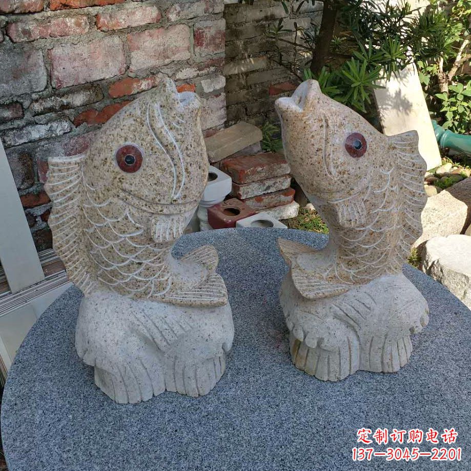 上海鱼石雕喷泉