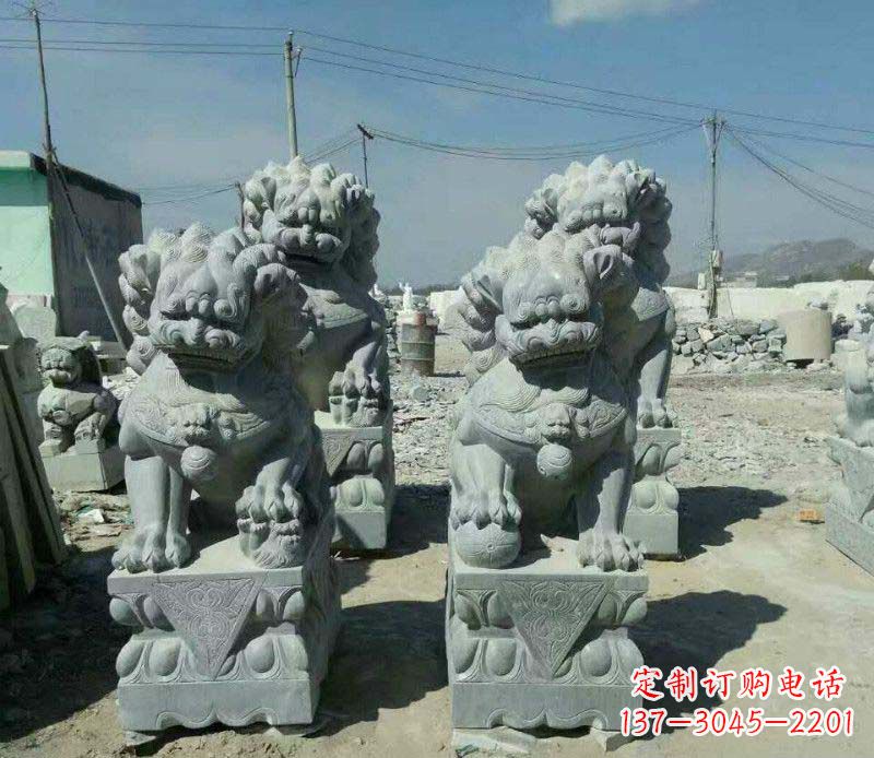 上海园林仿古狮子景观石雕