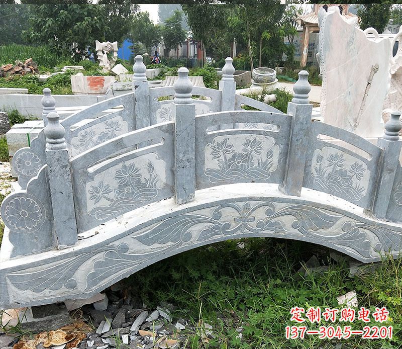 上海园林仿古石拱桥景观石雕 (3)