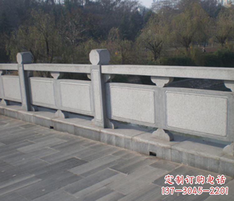 上海园林仿古石栏板景观石雕 (7)
