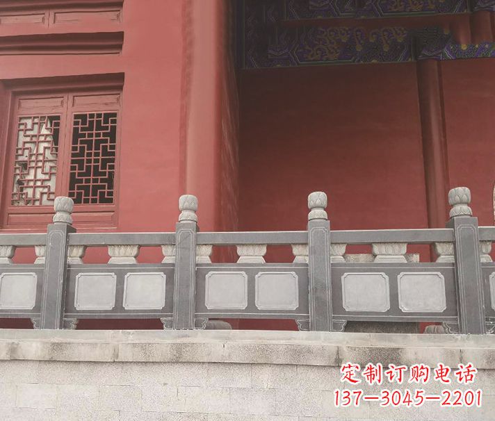 上海园林仿古石栏板景观石雕 (8)