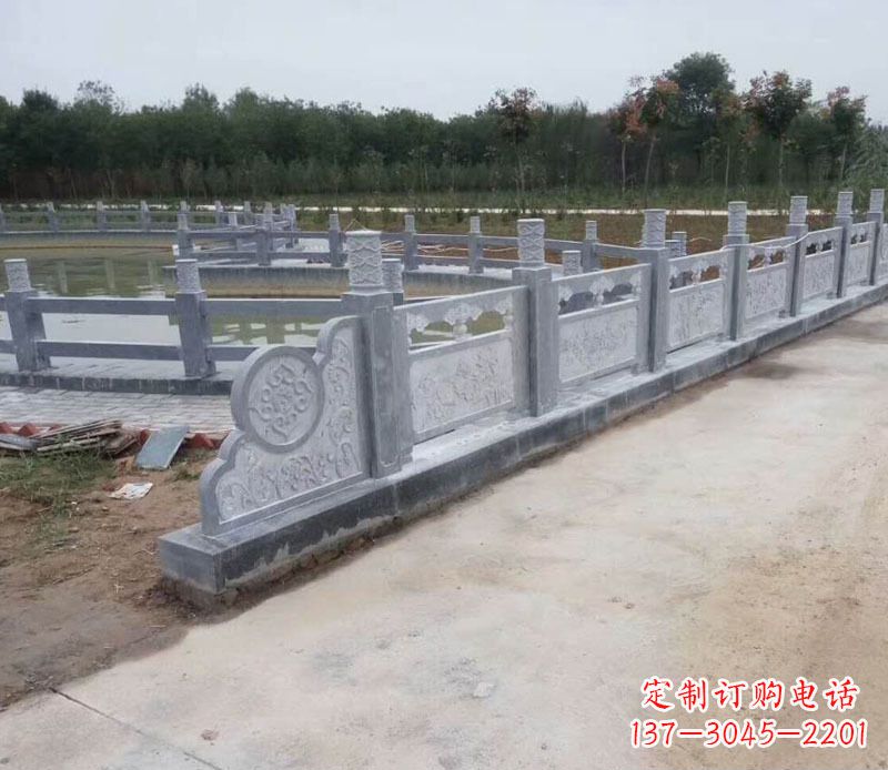 上海园林仿古石栏板景观石雕 (11)