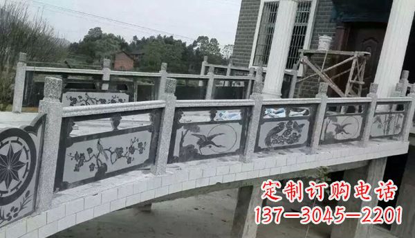 上海园林仿古石栏板景观石雕 (10)