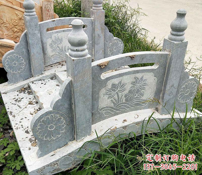 上海园林仿古石栏板景观石雕_1 (2)