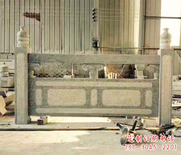 上海园林仿古石栏板景观石雕