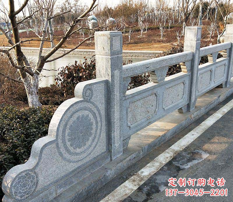 上海园林仿古石栏板景观石雕_1