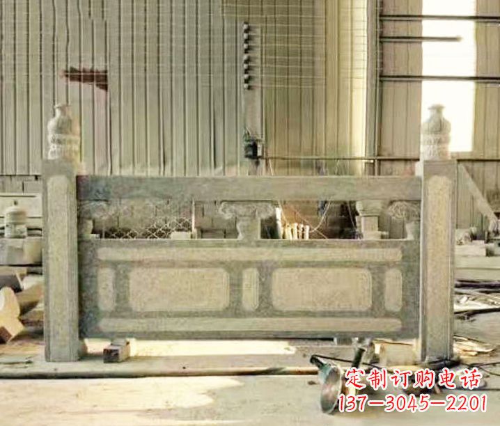 上海园林仿古石栏板景观石雕_2 (2)