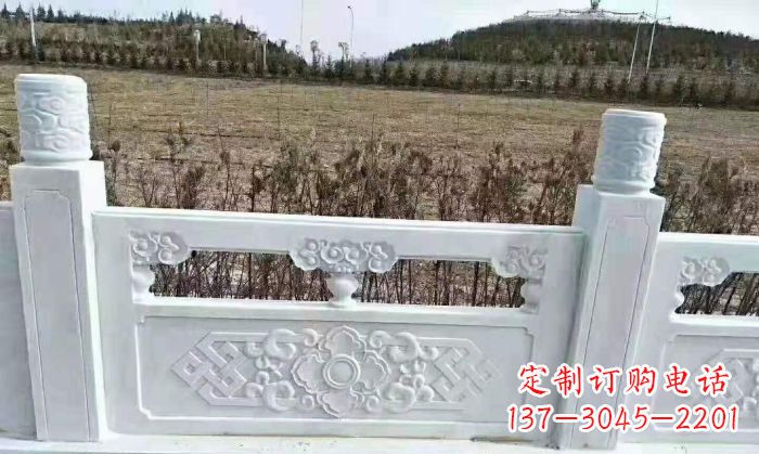 上海园林汉白玉石浮雕栏板 (4)