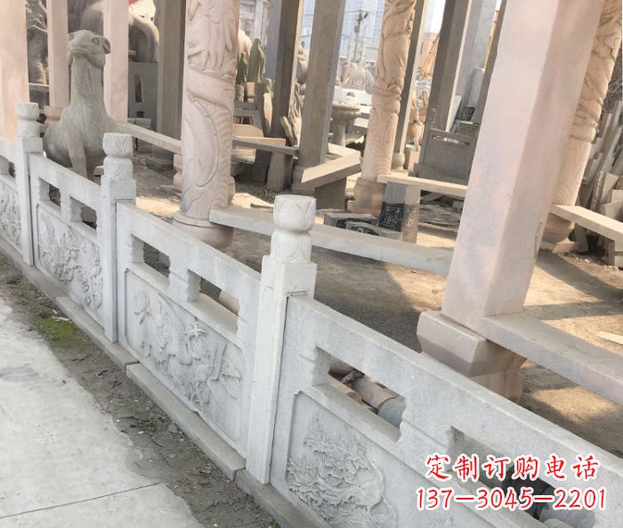 上海园林景观大理石浮雕栏板石雕