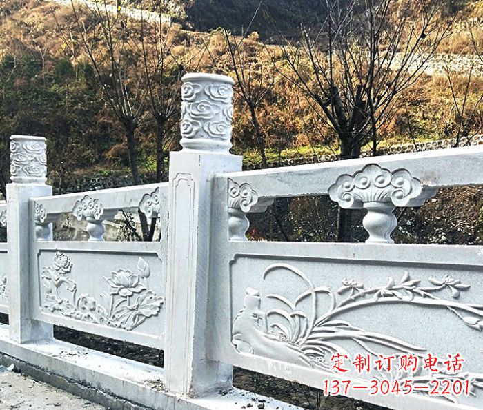 上海园林景观大理石栏板石雕 (7)