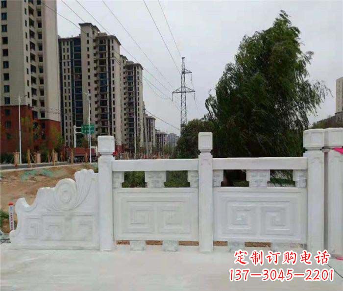上海园林景观大理石栏板石雕 (5)