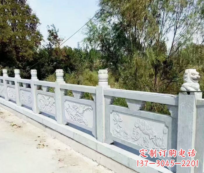 上海园林景观大理石栏板石雕_1