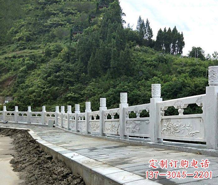 上海园林景观大理石栏板石雕_2
