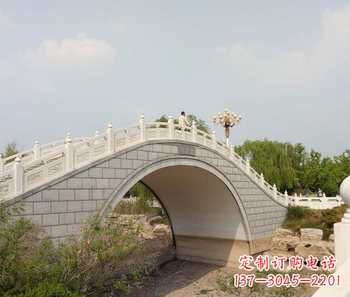 上海园林景观大理石桥栏板石雕 (6)