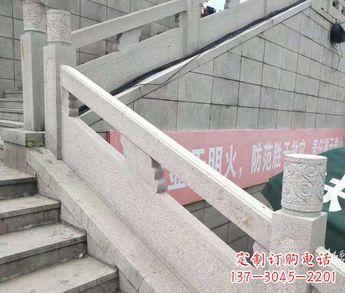 上海园林景观大理石桥栏板石雕_1 (2)