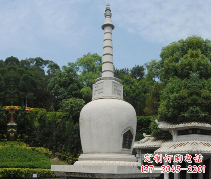 上海园林景观大理石舍利塔石雕