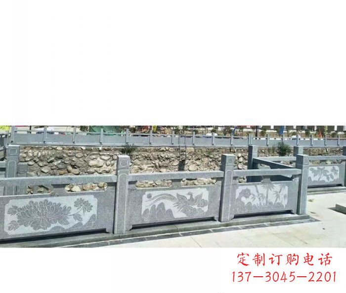 上海园林景观仿古石雕栏板 (5)