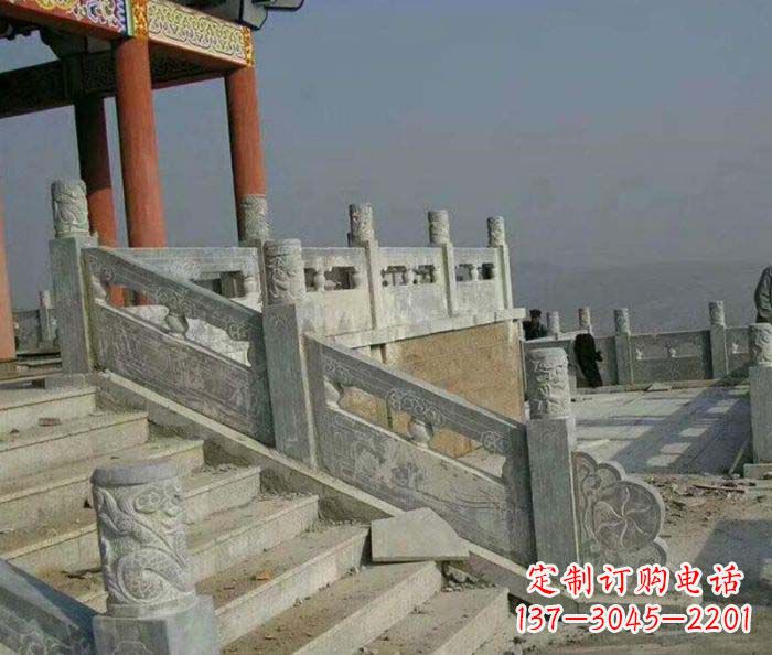 上海园林景观仿古石雕栏板