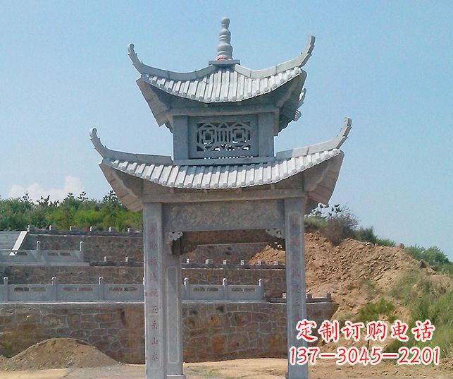 上海园林景观仿古石雕凉亭