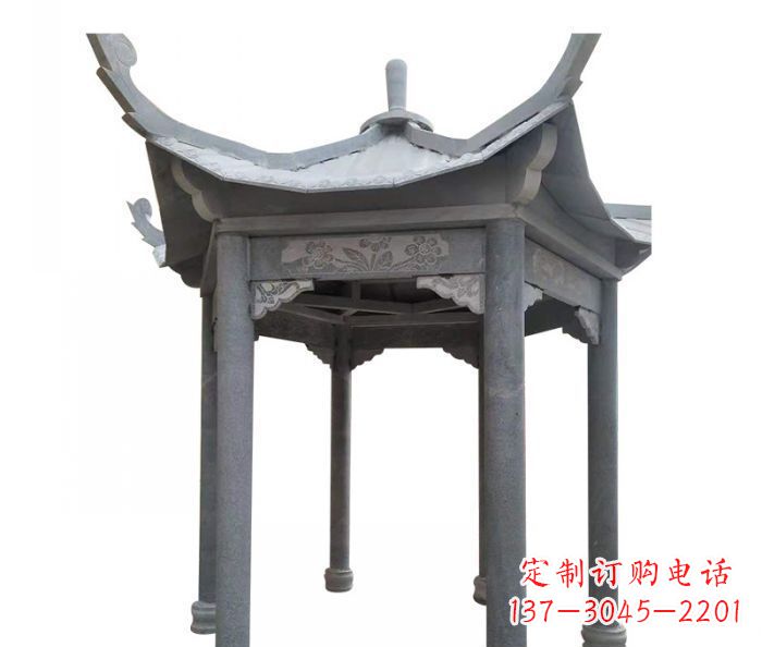 上海园林景观仿古石雕凉亭 (3)