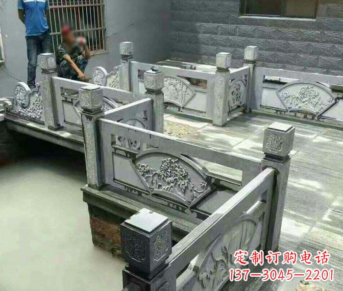 上海园林景观仿古石浮雕栏板 (4)