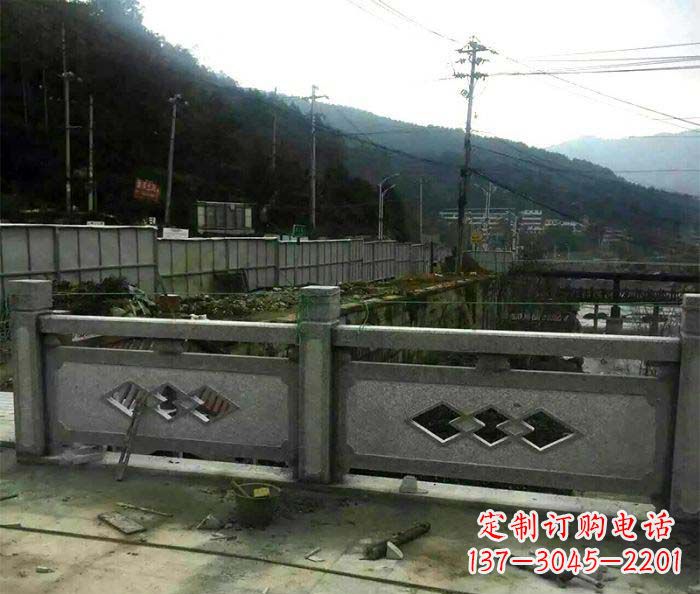 上海园林景观仿古石浮雕栏板 (2)