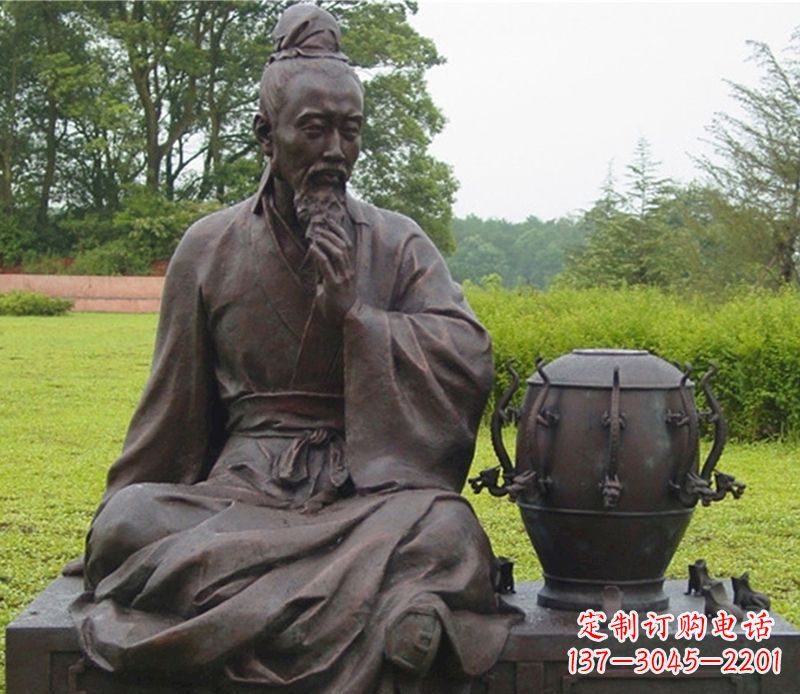 上海张衡科学家铜雕