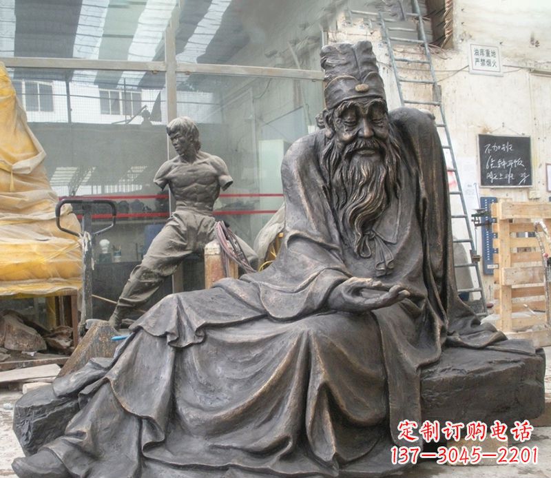 上海张仲景铜雕