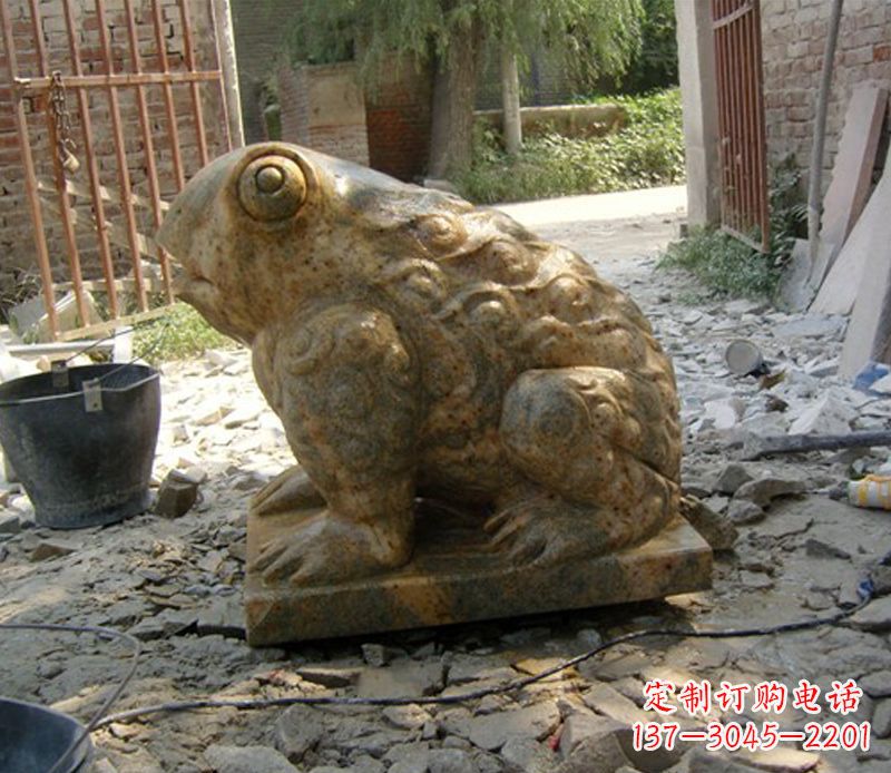 上海招财青蛙石雕