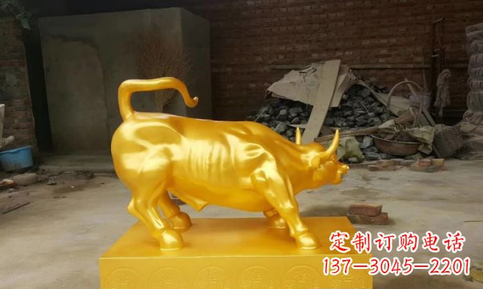 上海招财铜牛雕塑 (2)