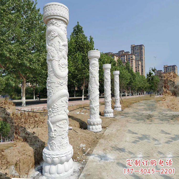 上海中国龙柱雕刻