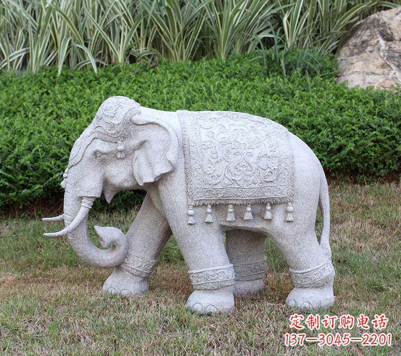 上海中式石雕大象