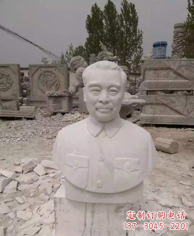 上海周恩来头像石雕