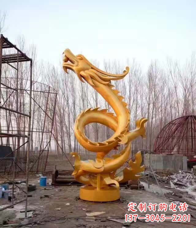 上海铸铜盘龙云腾铜雕
