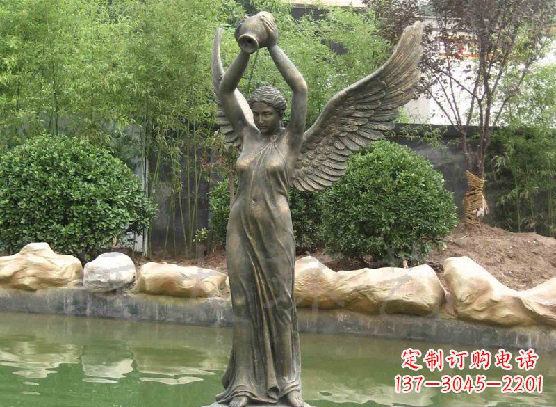 上海铸铜欧式人物喷泉雕塑