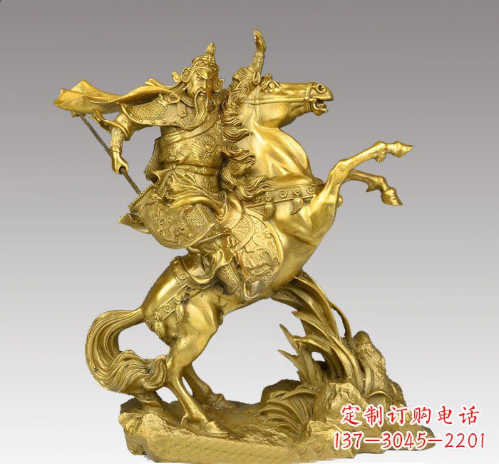 上海铸铜骑马关公